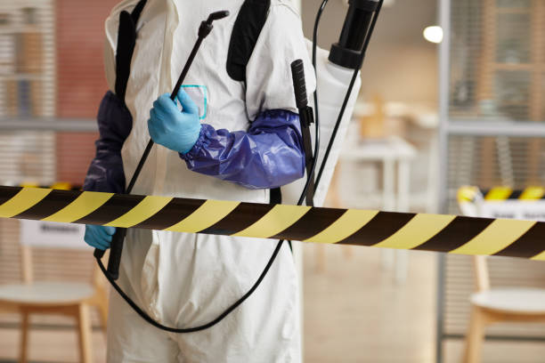 Professional Biohazard Cleanup technician working in Rockwood, IL